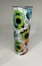 Load image into Gallery viewer, Colorful sunflower tumbler
