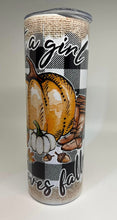 Load image into Gallery viewer, Just a girl that loves fall tumbler
