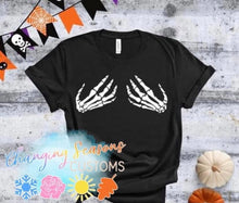 Load image into Gallery viewer, Skeleton hands tee
