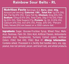 Load image into Gallery viewer, Rainbow sour belts
