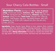 Load image into Gallery viewer, Sour cherry cola bottles 🍒
