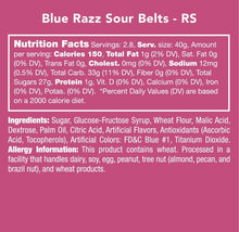 Load image into Gallery viewer, Blue Razz Sour Belts
